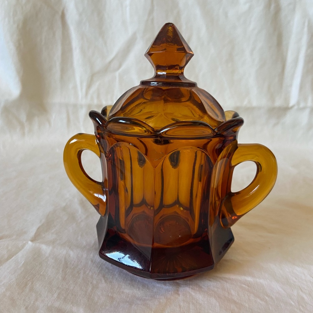 Vintage Imperial glass sugar bowl